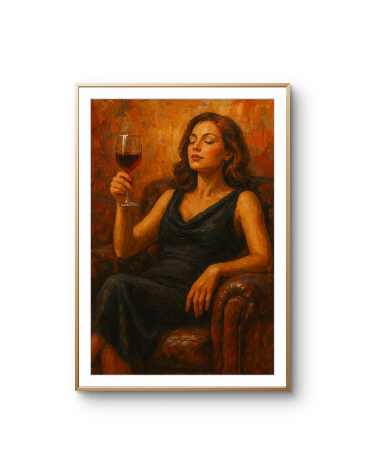 Elena Aureli - A Toast to Solitude — Mídia mista impressão de arte por Elena Aureli