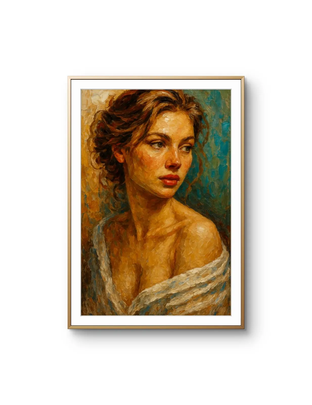 Elena Aureli - Grace in Profile — Mídia mista impressão de arte por Elena Aureli