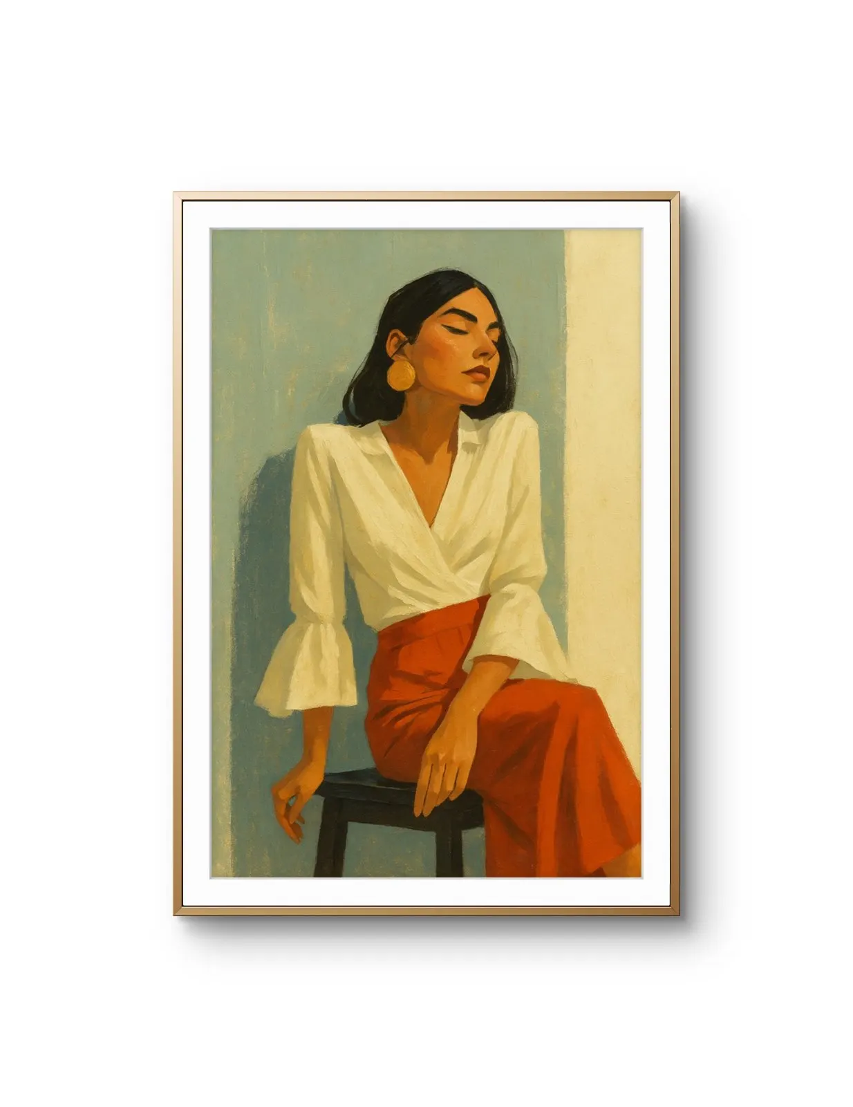 Elena Aureli - Serenity in Stillness — Mídia mista impressão de arte por Elena Aureli