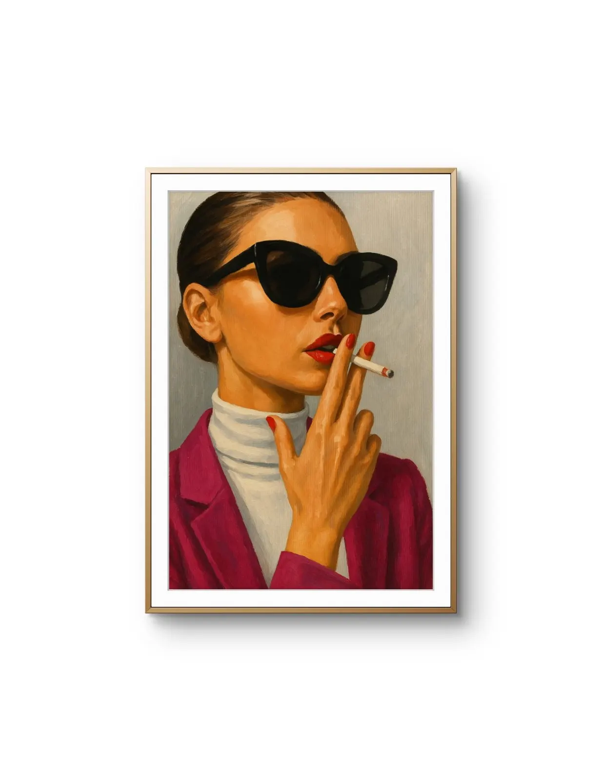 Elena Aureli - The Cool Elegance — Mídia mista impressão de arte por Elena Aureli