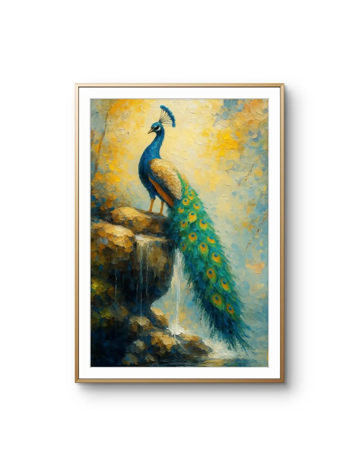 Elena Aureli - The Majestic Peacock — Mídia mista impressão de arte por Elena Aureli