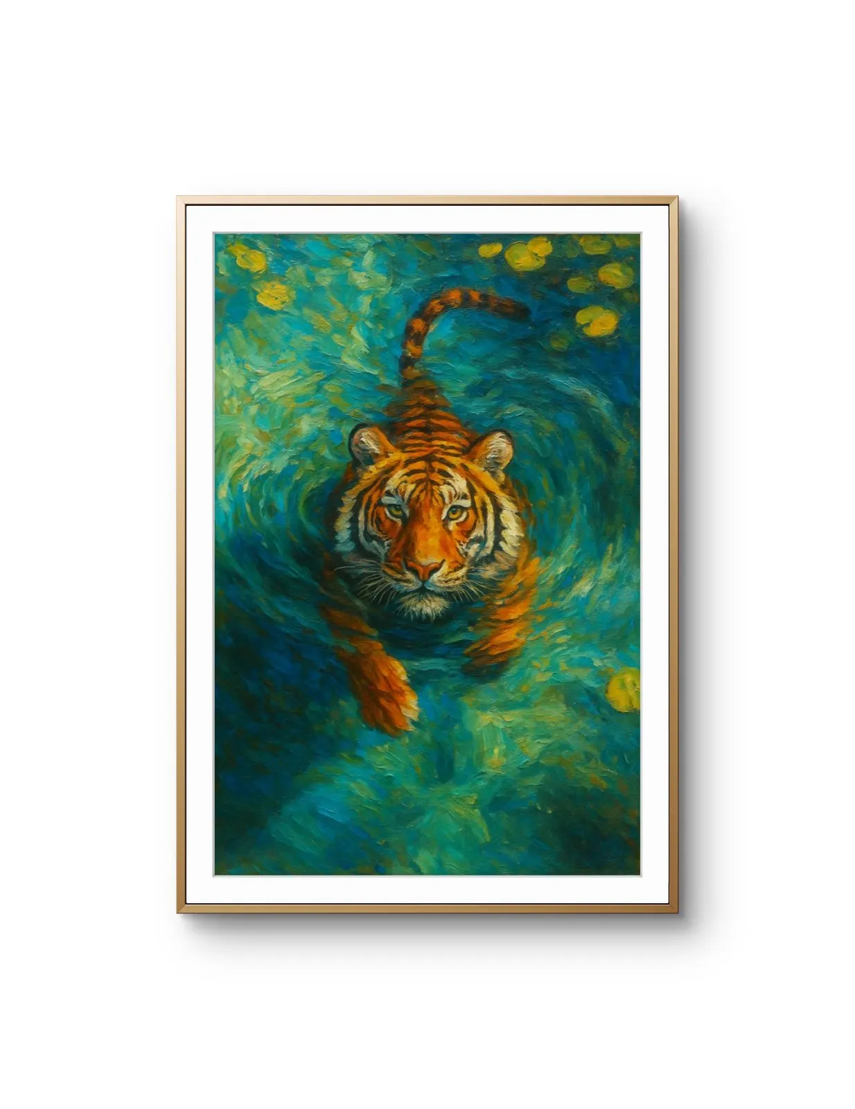 Elena Aureli - The Tiger's Journey — Mídia mista impressão de arte por Elena Aureli