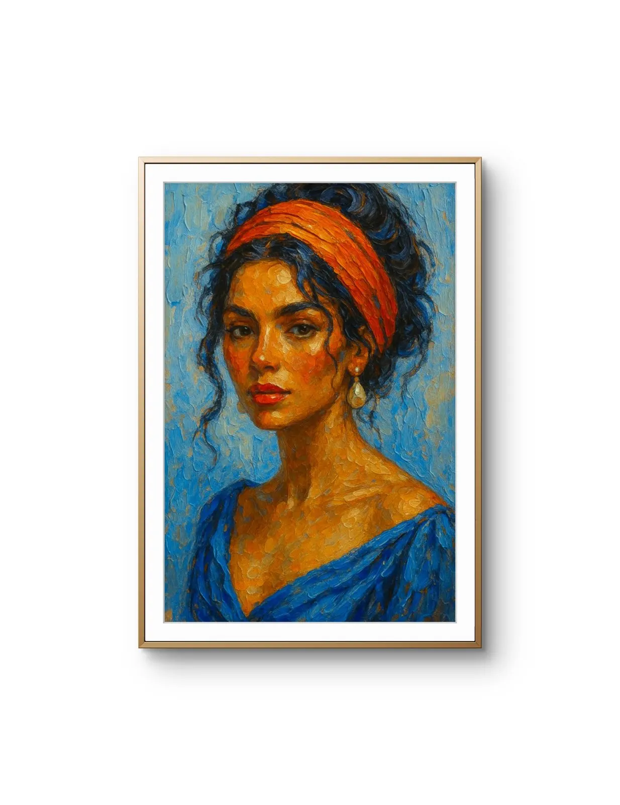 Elena Aureli - The Vibrant Gaze — Mídia mista impressão de arte por Elena Aureli