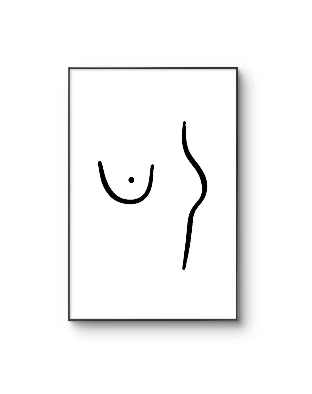 Felix – Abstract Feminine Form — Arte Moderna e Contemporânea impressão de arte de Felix