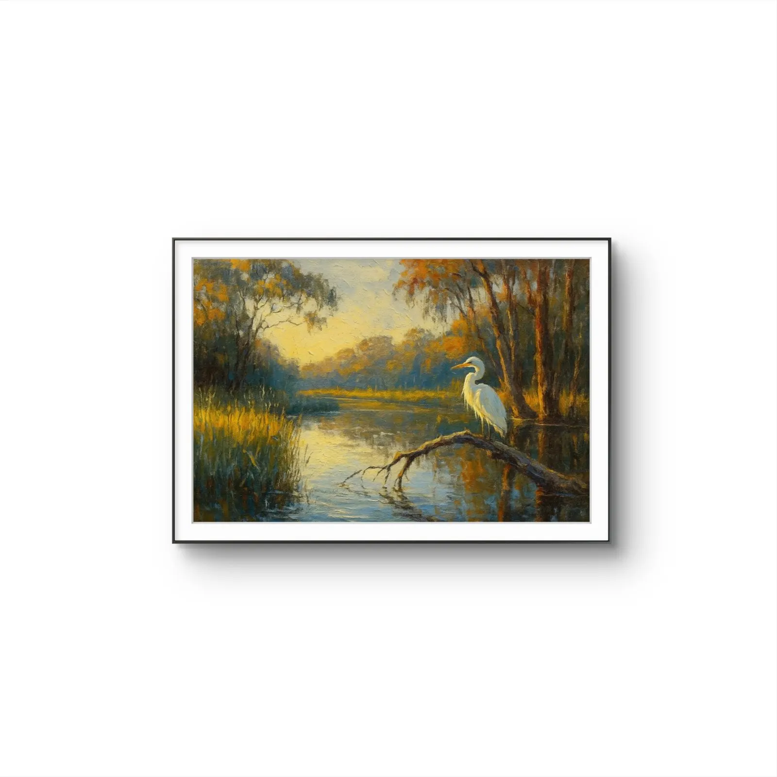 Henri des Bois - Autumn's Quiet Watcher — Mídia mista impressão de arte por Henri des Bois