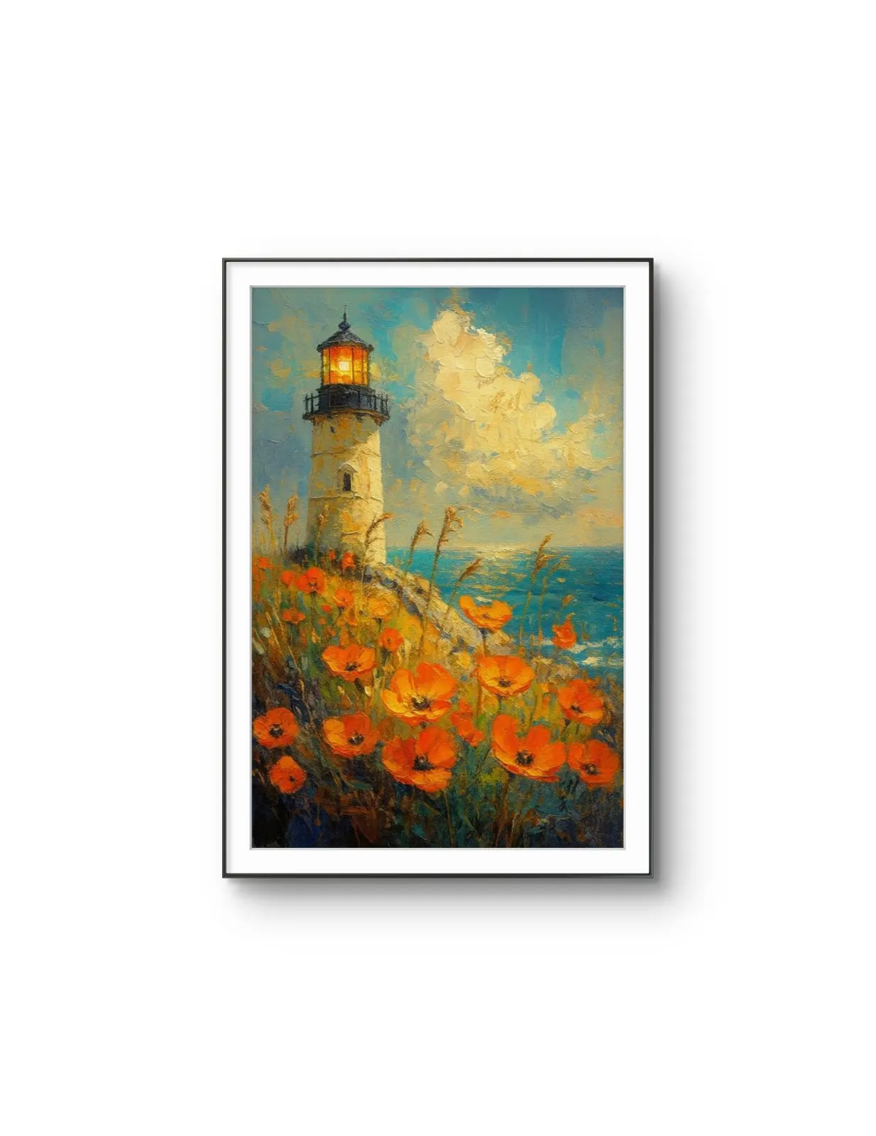 Henri des Bois - Beacon of the Seas — Mídia mista impressão de arte por Henri des Bois