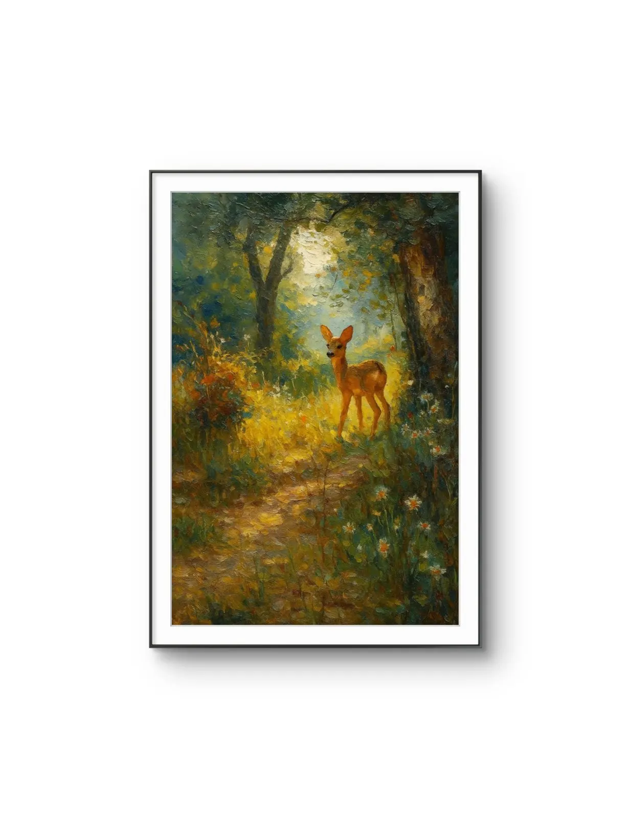 Henri des Bois - The Woodland Wanderer — Mídia mista impressão de arte por Henri des Bois