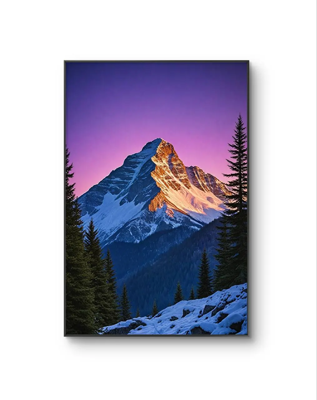 LumièreVue -  The Last Light on the Peak — Fotografia fina impressão de arte por LumièreVue