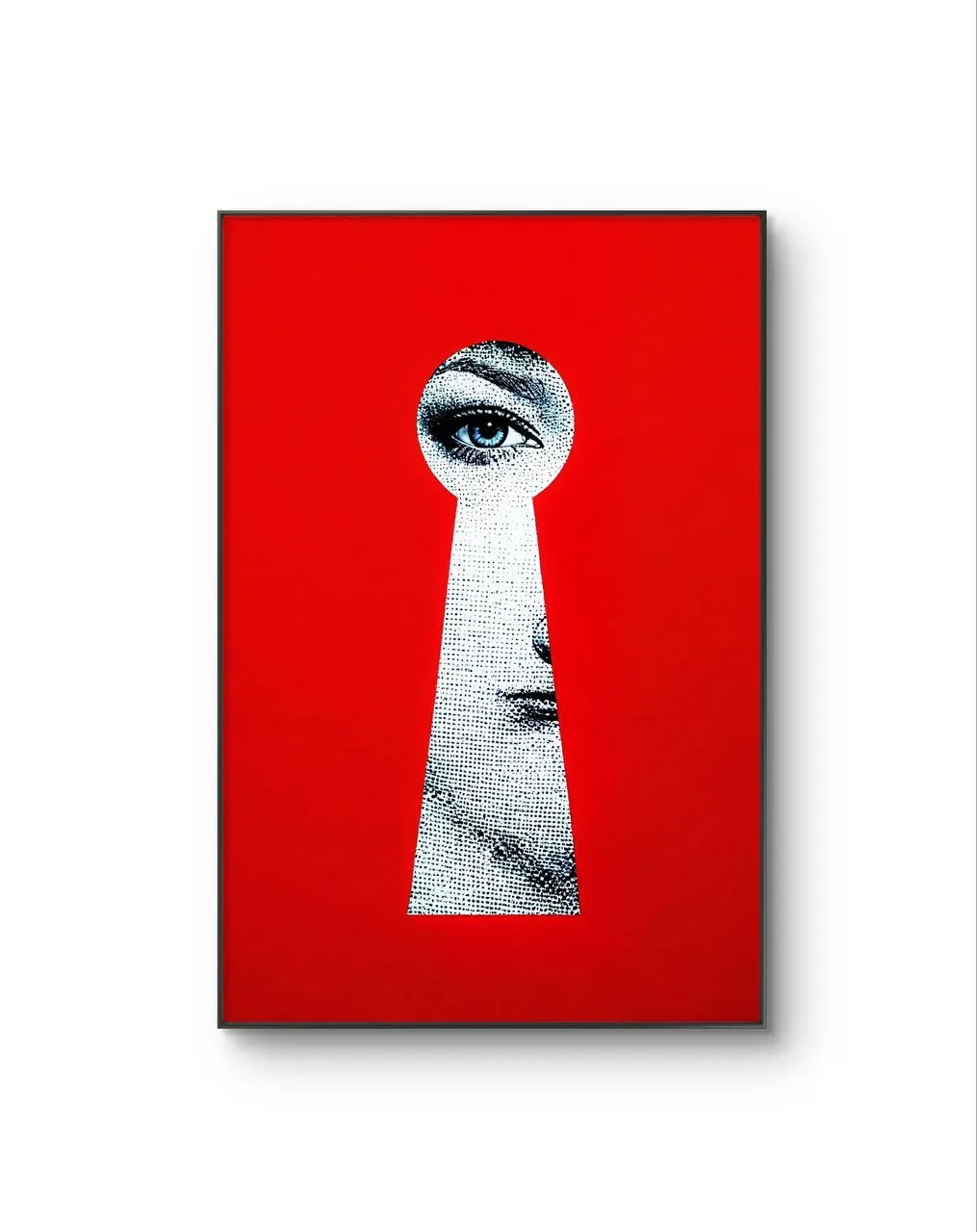 Rodrigo - The Keyhole Gaze — Mídia mista impressão de arte por Rodrigo
